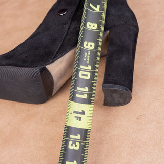 CentoDieci Women Black Suede Retro 90s Vintage Ankle boots sz 7.5US EUR 38