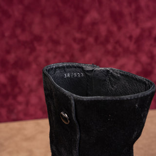 CentoDieci Women Black Suede Retro 90s Vintage Ankle boots sz 7.5US EUR 38