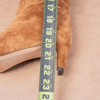 Staud Women Wally Tall Brown Suede Leather Dressy Western Boots sz 12 EUR42