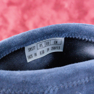 Stuart Weitzman Women Vinnie 50mm Nice Blue Suede Kitten Heel Ankle Boots sz 8.5