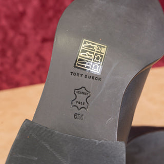 Tory Burch Women Classic Chelsea Black Leather Dress Office Ankle Boots sz 6