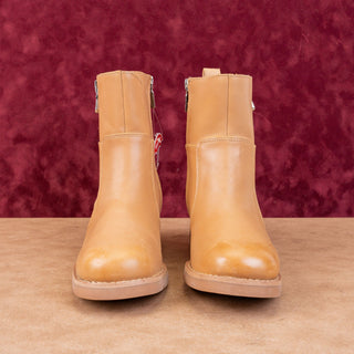 Blondo Women Carmine Banana Leather Zip Waterproof Moto Ankle Boots sz 8.5
