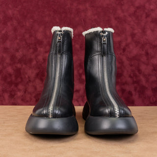 Phillip Lim Women Mercer Zip Shearling Combat Winter Snow Boots sz 9US EUR39