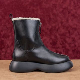 Phillip Lim Women Mercer Zip Shearling Combat Winter Snow Boots sz 9US EUR39