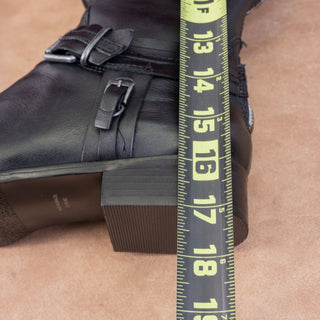 Matisse Women Flashback Black Leather Back Zip Wide Calf Riding Knee Boots 8.5