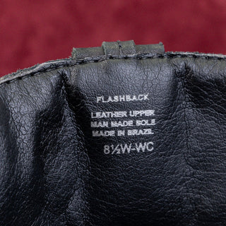 Matisse Women Flashback Black Leather Back Zip Wide Calf Riding Knee Boots 8.5