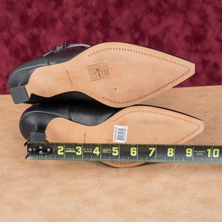 Dolce Vita Women Angel Black Leather Western Cowboy Heel Ankle Boots sz 9