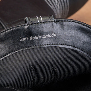 Dolce Vita Women Angel Black Leather Western Cowboy Heel Ankle Boots sz 9