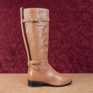 Rockport Women Harper Brown Leather Lightweight Comfortable Knee boots sz 6