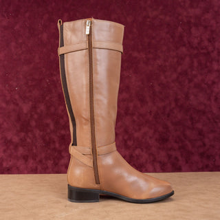 Rockport Women Harper Brown Leather Lightweight Comfortable Knee boots sz 6