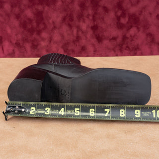 Loeffler Randall Women Arianna Western Chelsea Black Leather Ankle Boots size 7