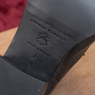 Loeffler Randall Women Arianna Western Chelsea Black Leather Ankle Boots size 7