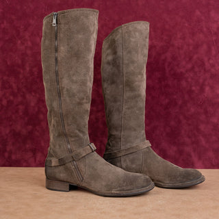 Alberto Fermani Women Brown Leather Riding Vintage Y2K Knee Boots 10.5US EUR40.5