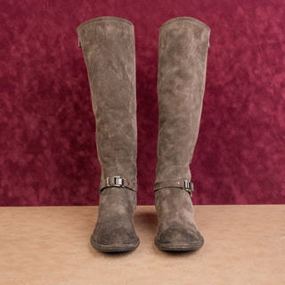 Alberto Fermani Women Brown Leather Riding Vintage Y2K Knee Boots 10.5US EUR40.5