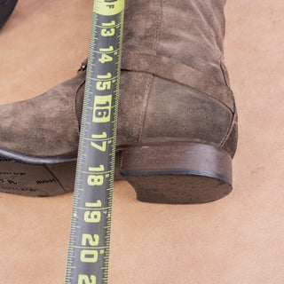 Alberto Fermani Women Brown Leather Riding Vintage Y2K Knee Boots 10.5US EUR40.5