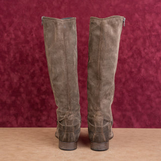 Alberto Fermani Women Brown Leather Riding Vintage Y2K Knee Boots 10.5US EUR40.5