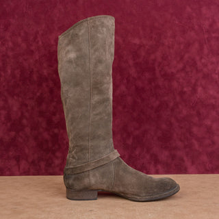 Alberto Fermani Women Brown Leather Riding Vintage Y2K Knee Boots 10.5US EUR40.5