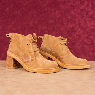 See by Chloe Women Brown Suede Lace-up Ankle Boots sz 9US EUR39