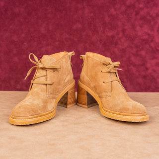 See by Chloe Women Brown Suede Lace-up Ankle Boots sz 9US EUR39