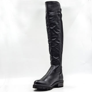 La Canadienne Women Catherine Over the Knee Black Leather Lug Sole Boots sz 9.5