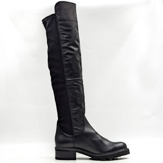 La Canadienne Women Catherine Over the Knee Black Leather Lug Sole Boots sz 9.5