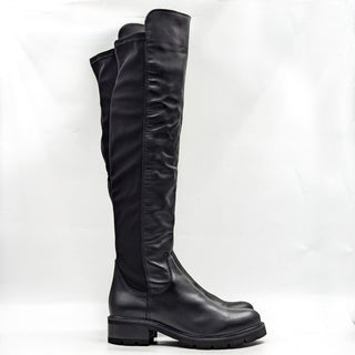 La Canadienne Women Catherine Over the Knee Black Leather Lug Sole Boots sz 9.5