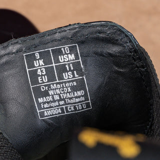 Dr Martens Unisex Wincox Harness Moto Black Leather Slip-on Ankle Boots M10 W11