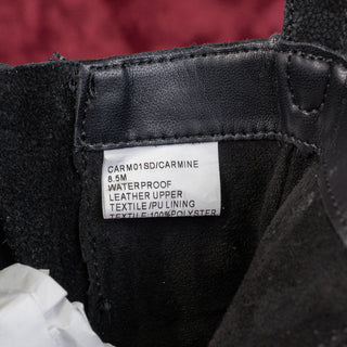 Blondo Women Carmine Black Leather Zip Waterproof Moto Ankle Boots sz 8.5