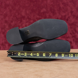 Jeffrey Campbell Women Jerem Vegan Grey Leather Retro Square Toe Boots sz 8