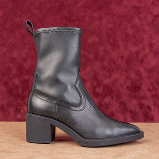 La Canadienne Women Parks Western Pointy Toe Black Leather Ankle Boots 6US EUR36