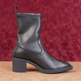 La Canadienne Women Parks Western Pointy Toe Black Leather Ankle Boots 6US EUR36