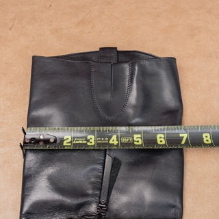 Sam Edelman Women Drina Black Leather Zip Lug Classic Riding Boots sz 6.5
