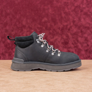 Sorel Women Hi Line Hiker Black Leather Lace-up Hiking Boots sz 10US EUR41