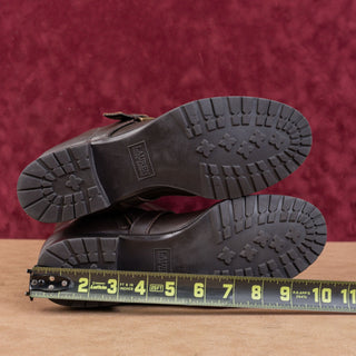 Ralph Lauren Women Sahara Brown Leather Riding Lug Knee Boots sz 9