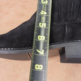 La Canadienne Women Seraphina Black Waterproof Suede Chelsea Ankle Boots sz 7.5