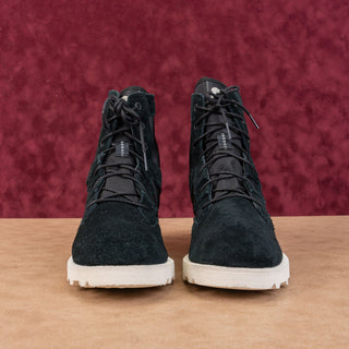 Sorel Women Caribou OTM Waterproof Black Suede Lace-Up Winter Boots sz 10.5