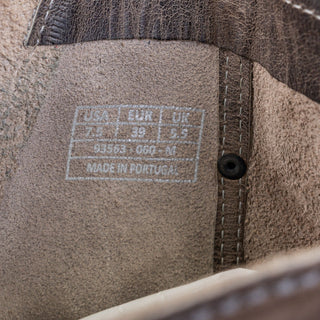 Palladium By PLDM Women Tug Grey Leather Moto Biker Strap Boots sz 7.5US EUR39