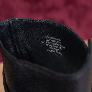 Tory Burch Women Brooke Black Leather T Logo Slip-on Dress Ankle Boots sz 10.5