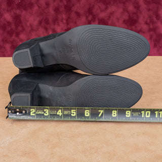 Arche Paris Women Black Garnet Nubuck Zip Heel Fashion Ankle Boots 9-9.5US EUR40