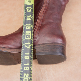 Sigerson Morrison Women Vintage Y2K Cognac Leather Classic Riding Knee Boots 7.5