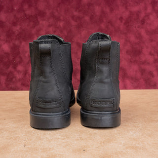 Sorel Women Ainsley Black Leather Comfortable Ankle Chelsea Boots Size 8.5