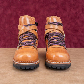 Tabitha Simmons Women Neela Hiker Boots Brown Leather sz 7-7.5US EUR38