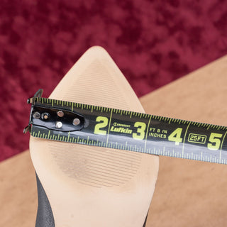 Nine West Women Morgin Black Leather Zip High Dress Riding Knee Boots 7.5