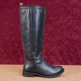 Sofft Woman Black Leather Comfortable Western Riding Zip Knee Boots size 6.5