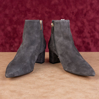 L'Agence Women Jeannie Dress Fashion Grey Suede Pointy Boots sz 9.5US EUR 40
