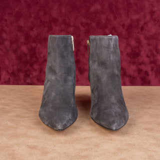 L'Agence Women Jeannie Dress Fashion Grey Suede Pointy Boots sz 9.5US EUR 40
