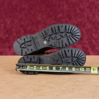 Lucky Brand Women Brown Leather Festival Moto Buckle Zip Ankle Boots sz 9