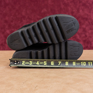 Fly London Women Wedge Black Suede Lug Slip-on Chelsea Ankle Boots 8-8.5US EUR39