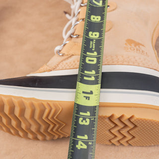 Sorel Women Joan of Artic Tan Faux Fur Waterproof Snow Winter Boots size 8.5