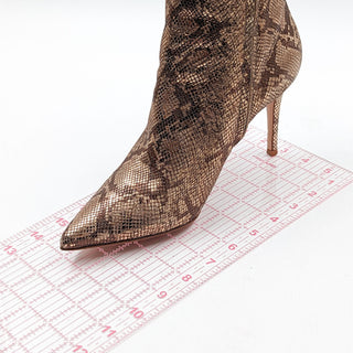 Gianvito Rossi Women Neutrals Gold Boots Animal Print Leather sz 10US 40EU